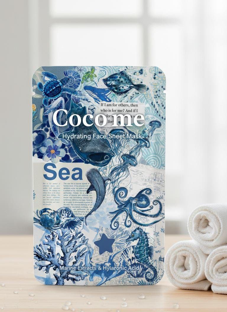 Marine & Hyaluronic Acid Face Sheet Mask